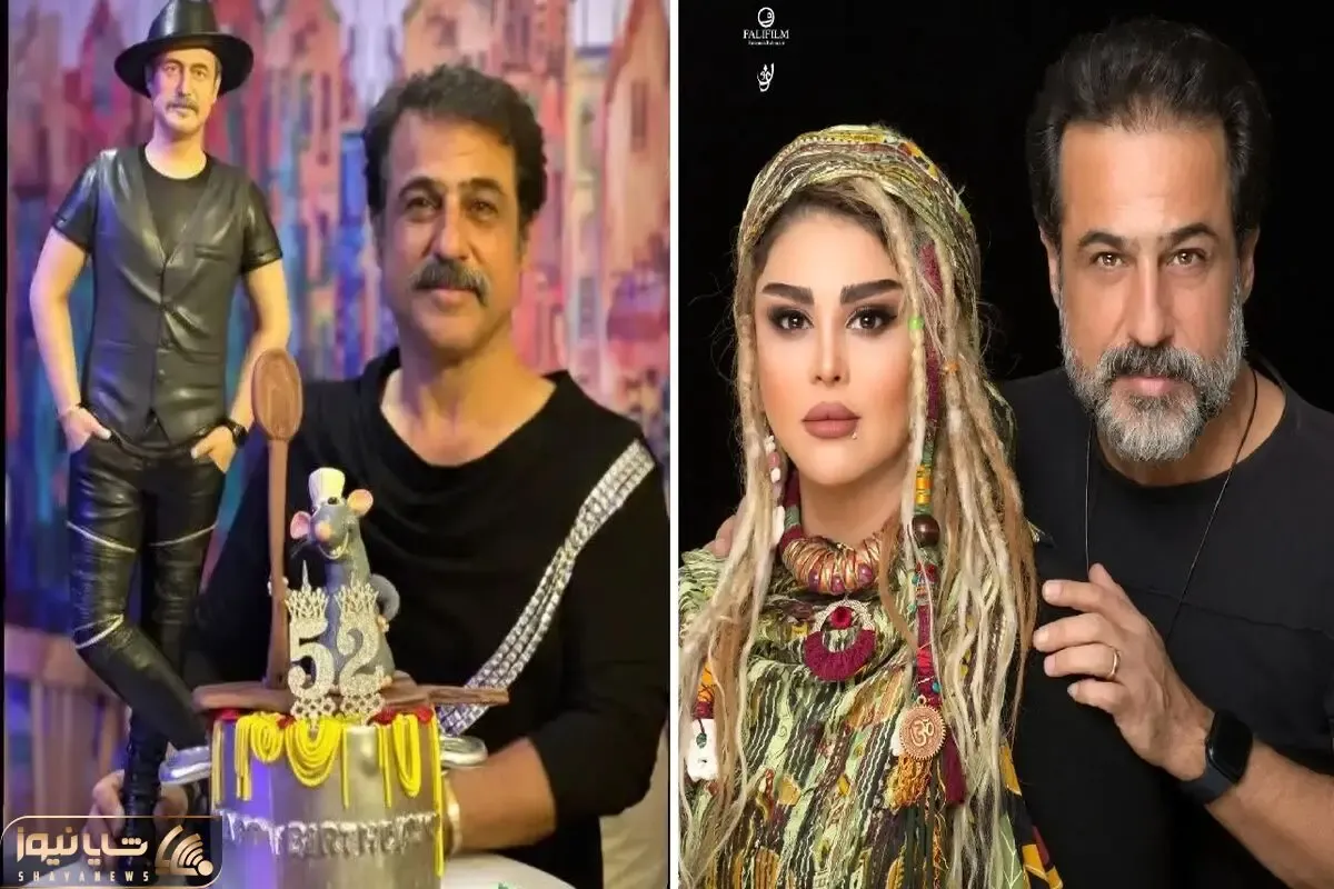 رامین راستاد با همسر کم سنش تیپ مردونه زد شاپو گذاشت / بیوگرافی و چشمی که دو رنگ داره