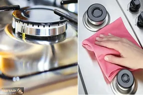 گاز استیل رو خیلی وقته تمیز نکردی؟ / ترفندهای کاربردی برای تمیز کردن و برق انداختن