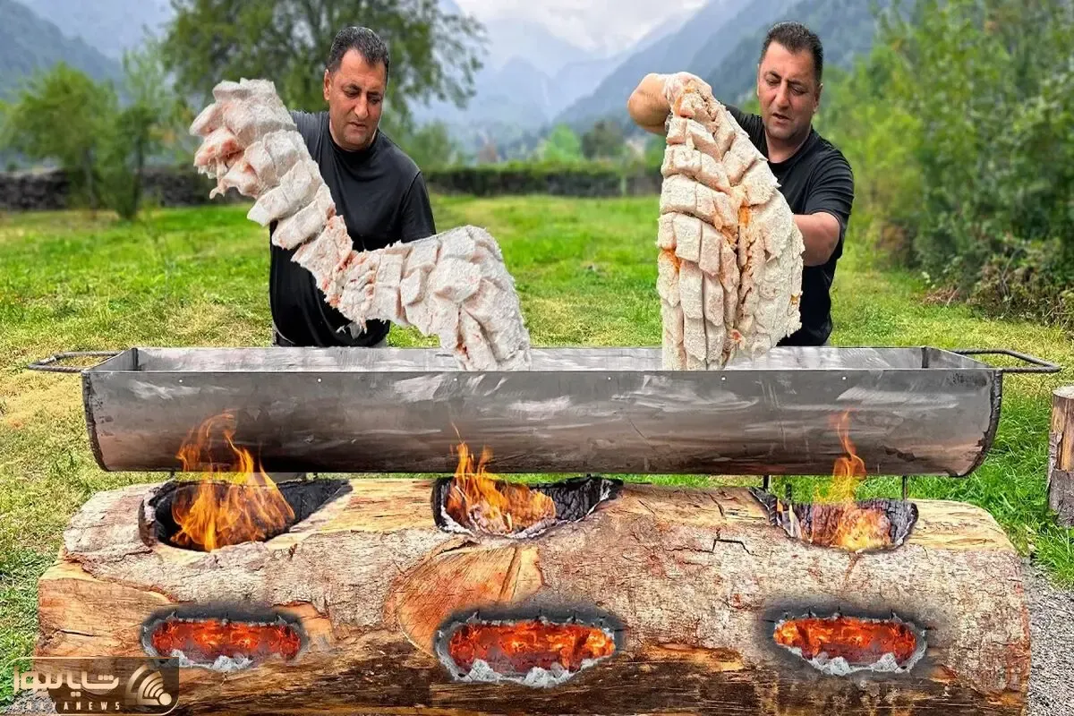 غذای خفن / این آقا یجور تو طبیعت غذا درست میکنه که آدم دلش میخواد بره پیشش برنگرده