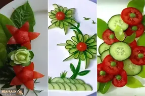 ایده های خلاقانه؛ چند مدل تزئین خیار