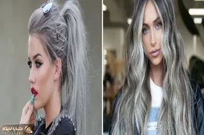 رنگ موی دودی جدید برای سال نو 1404/ با این رنگ مو کل همه دخترای فامیل رو بخوابون