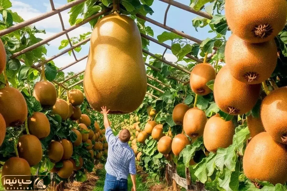 کشاورزی نوین؛ توی نیوزلند 500000 تن کیوی رو تو زمین های چند 1000 هکتاری کاشتن