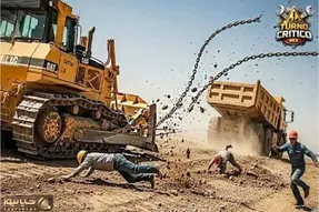 جا به جایی جانکاه؛ اپراتور بیل مکانیکی با باری که در توانش نیست فاجعه بار آورد