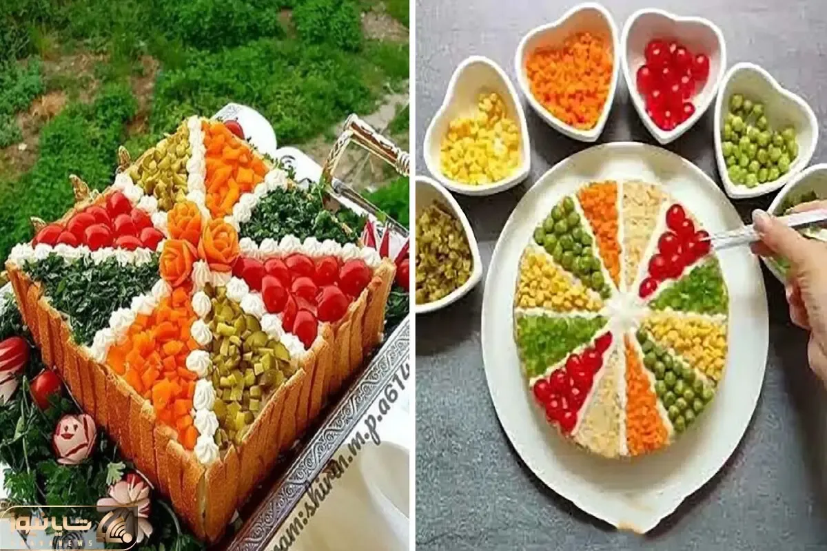 آموزش آشپزی؛ نمونه شیک و چشمنواز سالاد الویه مجلسی اما با روشی ساده حتی برای مبتدی ها