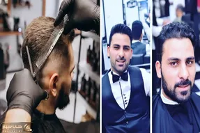 بهترین آرایشگاه مردانه تهران؛ ماساژ حرفه ای سر و گردن بعد از اصلاحشون گوشت میشه به تن