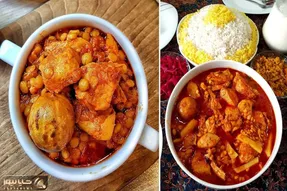 طرز تهیه خورش قیمه با مرغ/ دستور پخت سریع واسه وقتی که زمان نداری ولی دلت قیمه میخواد