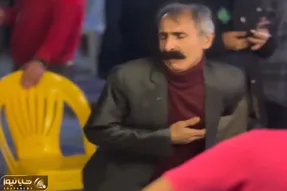 آواز شاد؛ مرد لاغر اندام سبیل چخماخی تو جمعیت چه رقص باباکرمی رفت فقط اونی که زد سرش