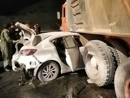 (عکس) مرگ وحشتناک زن جوان در تصادف نیمه شب