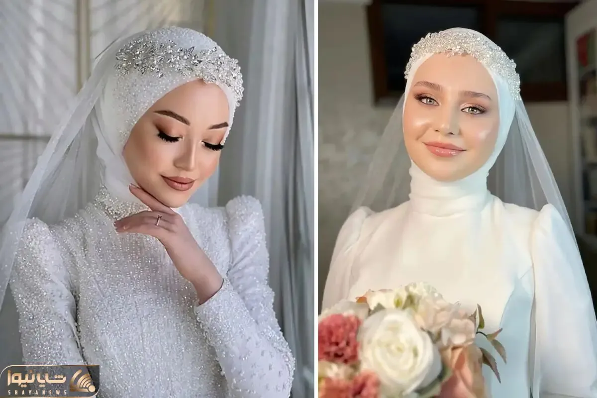 آرایش مدرن عروس محجبه / خوشگلی و وقار با متعادل سازی رنگ رژ لب و آماده سازی پوست