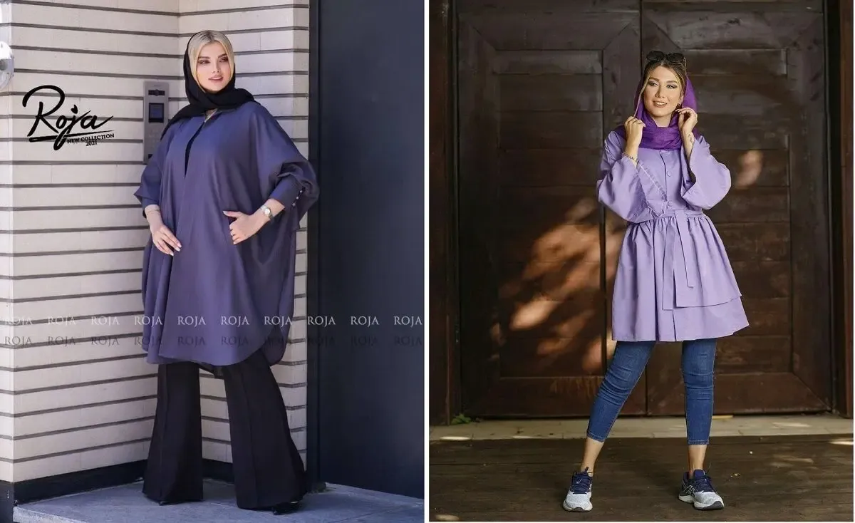 رنگ سالُ چجوری بپوشیم؛ مانتوی بنفشُ با شلوار چه رنگی ست کنیم؟