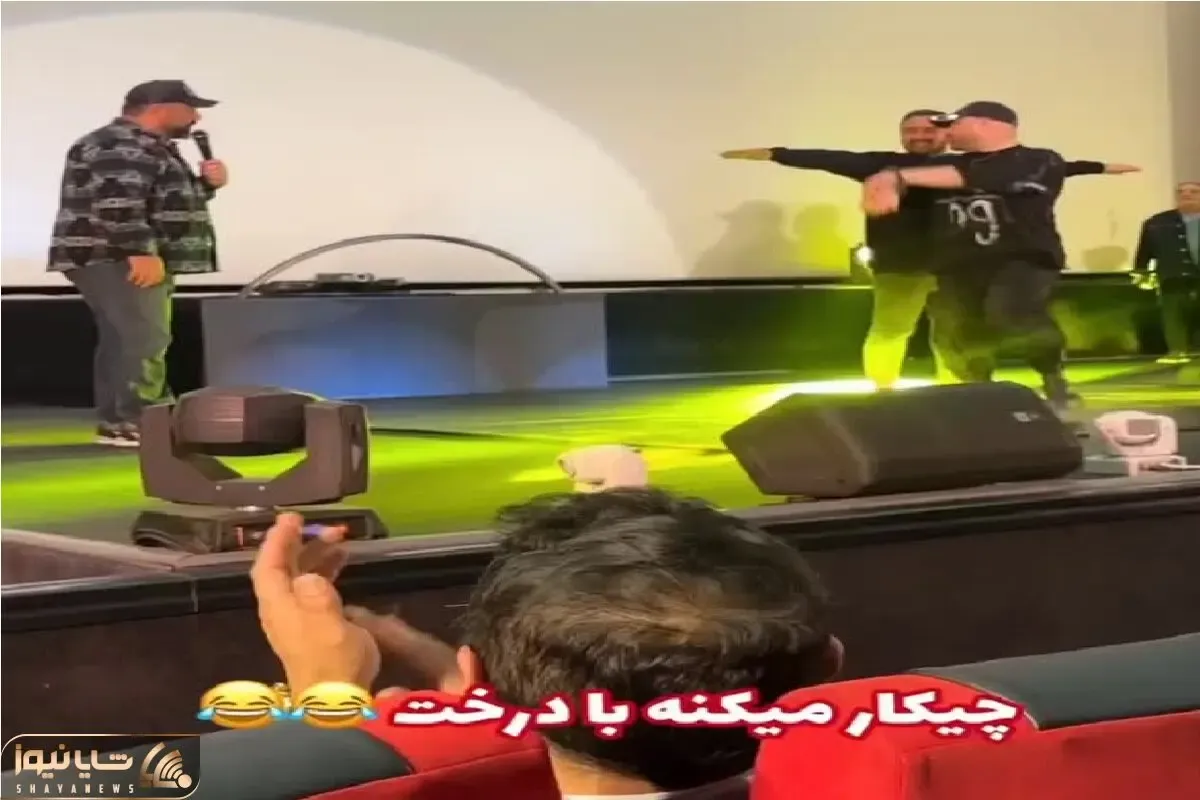 آواز شاد؛ پسر سرخوش با رفیق درختش یه رقص هندی رفت شاهرخ خان از  ژانگولراش آموزش خواست