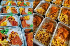 طرز تهیه زرشک پلو با مرغ نذری برای 100 نفر / دستور پخت فوق العاده با طعم عالی
