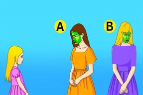 بازی فکری؛ مادر دختر مو طلایی را پیدا کنید