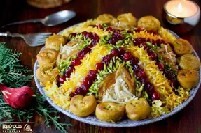 آشپزی حرفه ای؛ طرز تهیه مرصع پلو مجلسی با ترفند های گرفتن بوی زهم مرغ