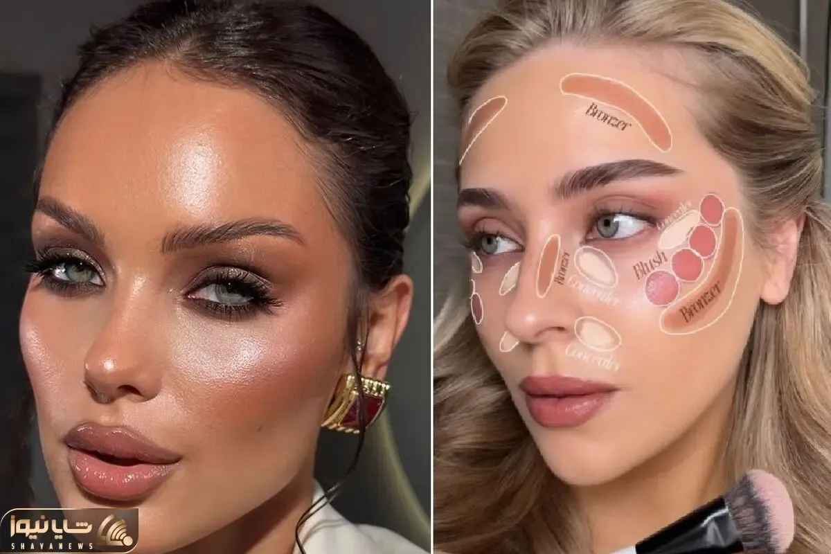 بهترین آرایش برای صورت لاغر؛ سبک رژگونه زدن و ایده برای متعادل سازی فک و چهره ظریف