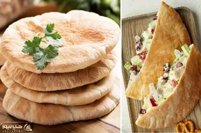 طرز تهیه نان پیتا در ماهیتابه و فر / ساده ترین روش برای درست کردن یه نون خونگی خوشمزه