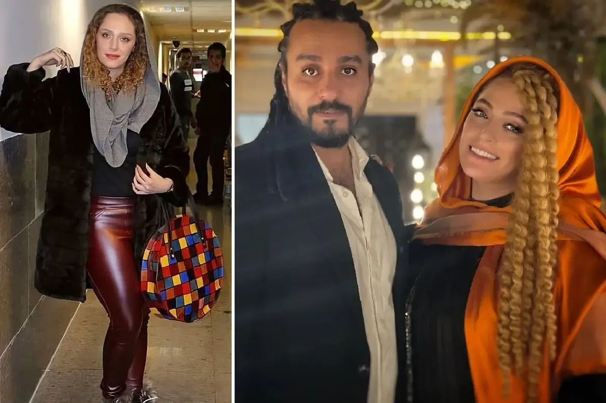 موی عروسکی نگین معتضدی با بافت آفریقایی شوهری چه نظرو جلب کرد؛ لواشک پوشیده جا شلوار!