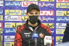 ترک عادت یحیی در کنفرانس خبری پس از بازی با آلومینیوم!