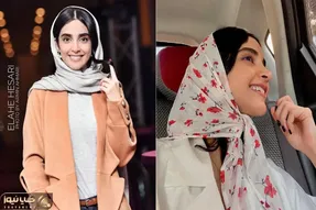 چند سلفی از الهه حصای که ثابت میکنه این بازیگر روسری های گل گلی دوست داره