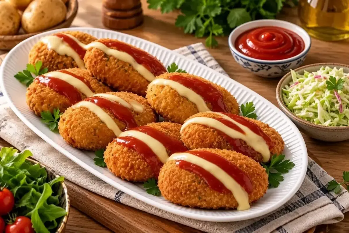 طرز تهیه کراکت مرغ؛ ترد و طلایی با بافتی نرم و پنیری