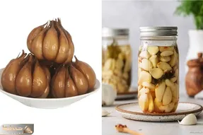 طرز تهیه سیر ترشی فوری خانگی / بهترین روش برای تهیه ترشی سیر با پوست و بدون پوست