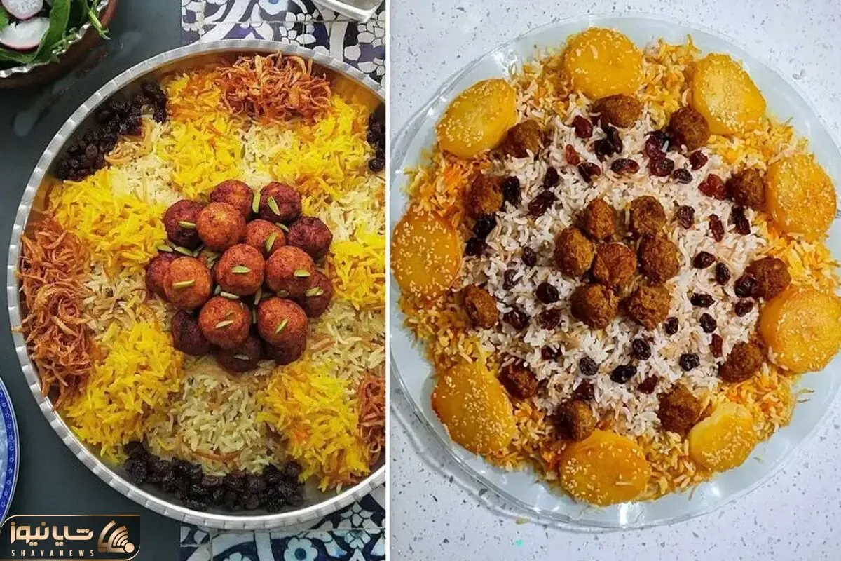 طرز تهیه رشته پلو مجلسی / خوشمزه ترین قاطی پلو با بهترین دستور