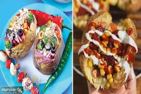 طرز تهیه سیب زمینی شکم پر؛ یه غذای آسون و خوشمزه که از بس خوش قیافَس دل همه رو برده