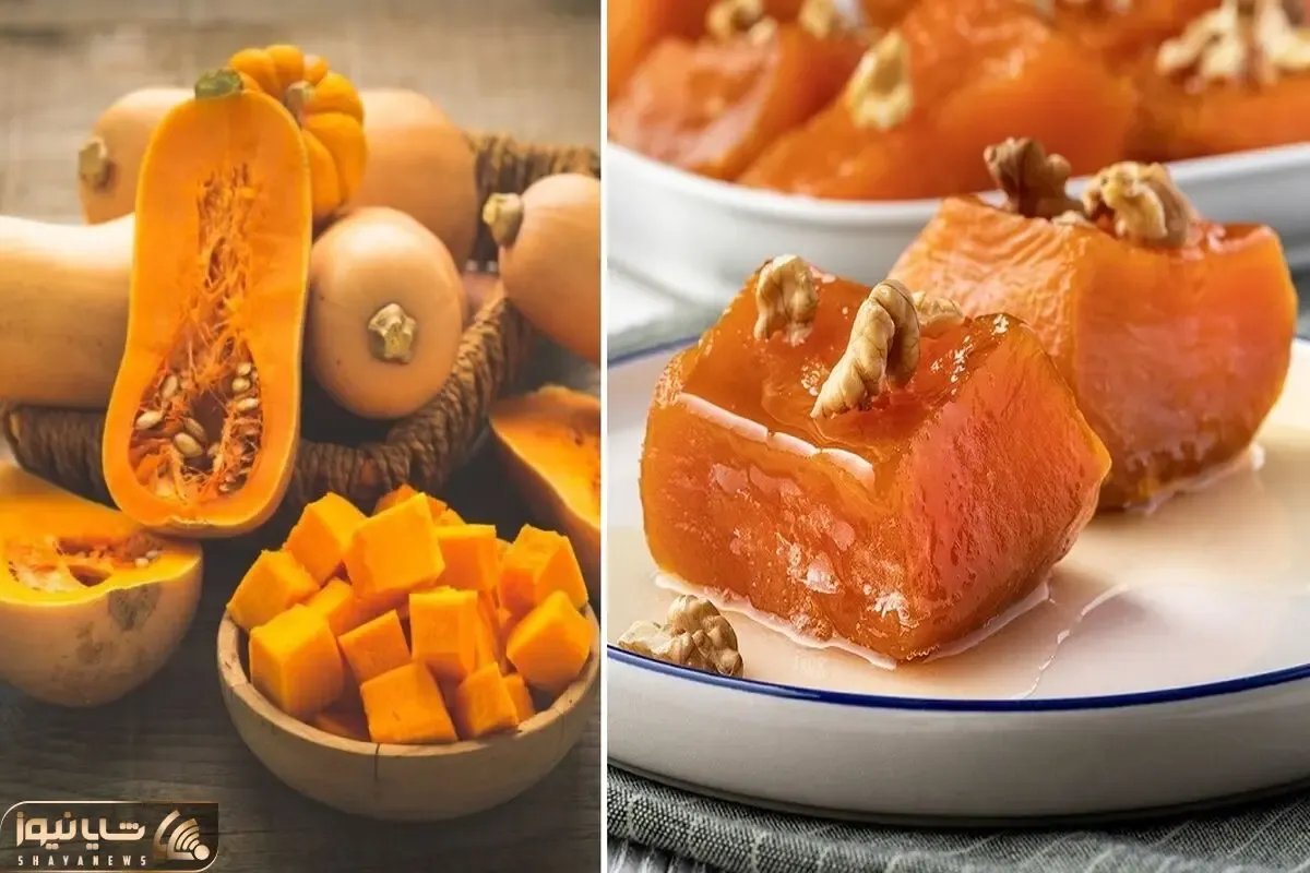 طرز تهیه دسر کدو حلوایی با شیره انگور / بهترین دسر پاییزی که حسابی سالم و مقویه