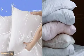 چطور بالش پر رو بدون خراب کردن بشوریم؟/ ترفند شستشوی بالش پر با دست و ماشین لباسشویی