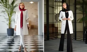 به مانتوی سفید شال یا روسری چه رنگی میاد؟