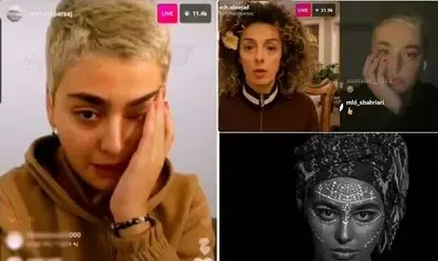 (عکس) گریه تلخ ریحانه پارسا در اینستاگرام؛ ریحانه به دنبال پناهندگی است؟