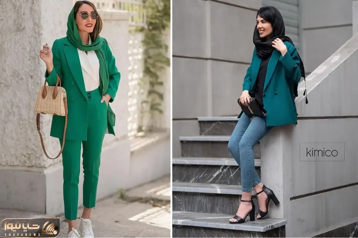 با مانتوی کتی سبز یه استایل بساز برگ ریزووون؛ بیا که مکملای خوشگلشو هم بهت بگم