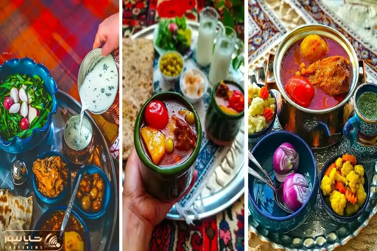 دیزاین و تزیین آبگوشت لاکچری / نحوه چیدمان سفره و طعم دهنده های لازم کنار غذای اصیل