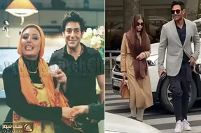 همسر قبل و بعد محمد رضا گلزار / بازیگر توفیق اجباری پنجاه سالشه ولی همسرش دهه هفتادی
