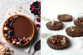 طرز تهیه تارت شکلاتی با یه کرم جذاب؛ ایشون بی نهایت خوشمزه و خوش قیافه تشریف دارن