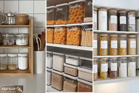 ترفندهای خانه داری؛ چیدمان منظم کابینت آشپزخونه طوری که همه خنزر پنزرا جا شن