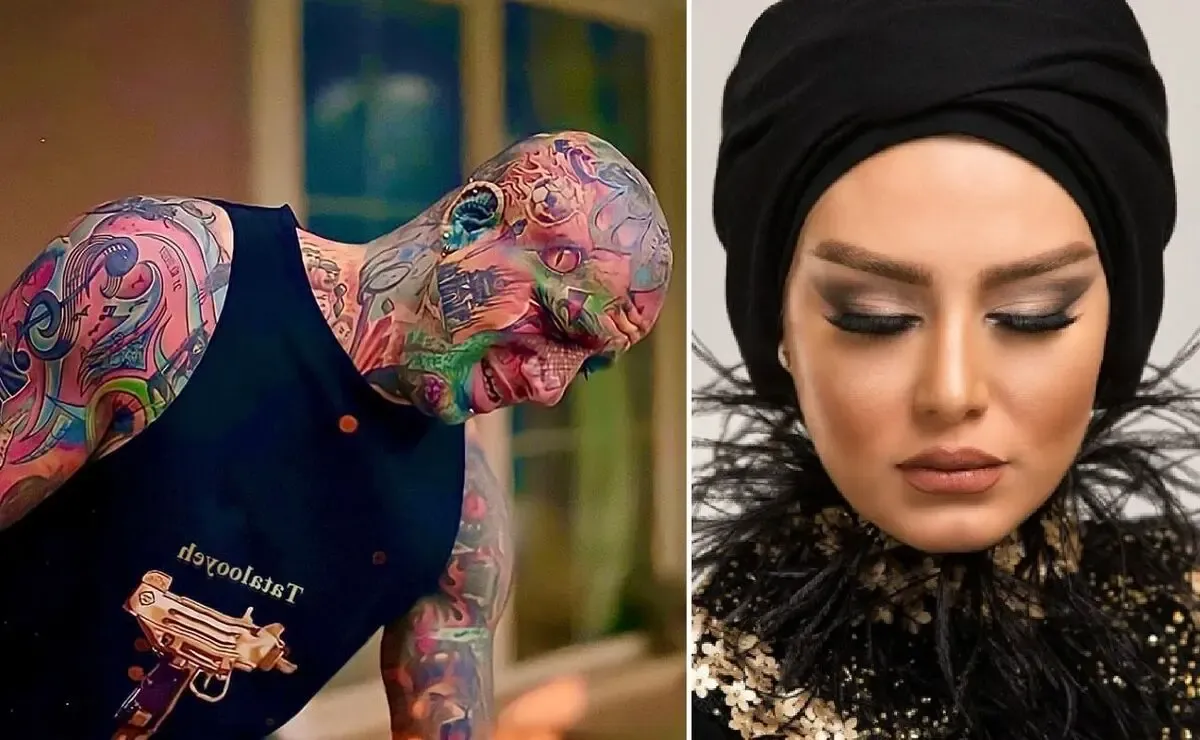 تتلو واسه کنسرت اینبار تتویی عجیب رو مغزش زد؛ لباس عروس جواهردوزی سحر!
