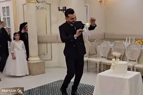 آواز شادیسم؛ عروس خواهر نداره به جاش داداشش رقص چاقو رفت این پا اون پا کردنش قشنگه