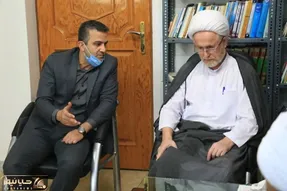 (ویدئو) خط و نشان امام جمعه رضوانشهر برای یک خبرنگار؛ دهان این آدم را گل بگیرید