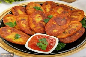 آموزش آشپزی؛ کوکو سیب زمینی با جذب روغن کم و بافت پفکی