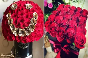 ایده های طراحی هدیه باکس گل رز قرمز / بده به اون دوستت که تو کارش موفق شده یا عشقت
