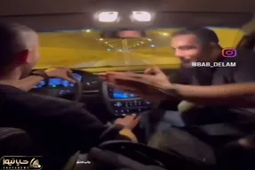 آواز شاد؛ پسره دید رفیقش پشت فرمون خوابش میاد رقص ژانگولری کرد درصد تصادف بالاتر رفت