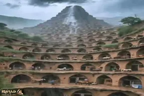 معماری خلاقانه؛ تو کوه از قله تا دامنه سرسره ای ۱۰۰۰ واحد خونه ساختن فقط پنت هاوسش
