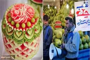 قیمت هندوانه شب یلدا مشخص شد/ فروش هندوانه‌های تزئینی تا نرخ ۲ میلیون تومان!
