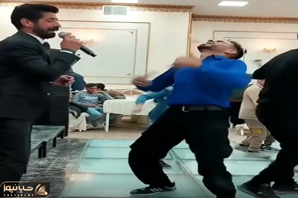 آواز شاد؛ مرد هوایی تو عروسی با رقصش فیلم هندی بازی کرد خودشو میزنه رو زمین قل میخوره