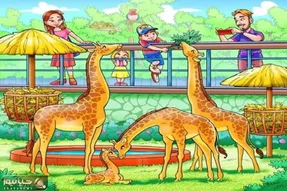 بازی فکری؛ میمون پنهان تو قفس زرافه هارو پیدا کنی موهات رنگ دندونت شه مغرت پیر نمیشه