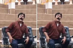 آواز احساسی؛ چه با سوز و ناله تو زورخونه آهنگ میخونه تو خودش غرق شده!