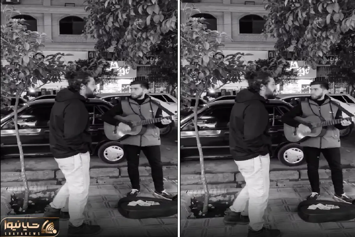 آواز خیابانی؛ ببینید این دو جوون چه با احساس ساز میزنن و میخونن روح مردم رو لمس کردن