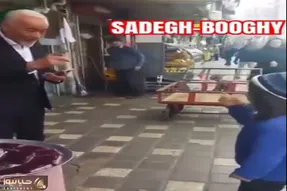 آواز شاد؛ دختربچه فینگیلی با صادق بوقی آو آو خوند ریتم آهنگ از شرق رفت غرب شبیه رپ شد