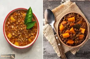 طرز تهیه خوراک عدس و سیب زمینی / یه غذای ساده که تا دلت بخواد خوشمزه ست